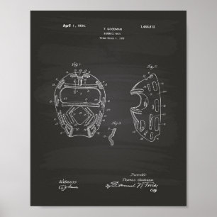 Baseball maskerar den patenterade svart tavlan fö poster