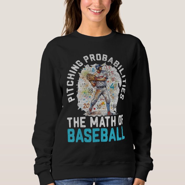 Baseball Math Teacher Mathematician Sport Baseball T Shirt (Framsida)