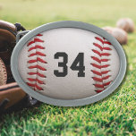 Baseball med Anpassade nummer<br><div class="desc">Ett makrofoto av en helt ny Baseball med rött stygn. Perfektens gåva till basebollbollens freak eller sportfanatiska.</div>