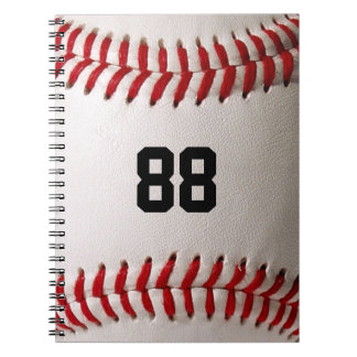 Baseball med Anpassade nummer Anteckningsbok