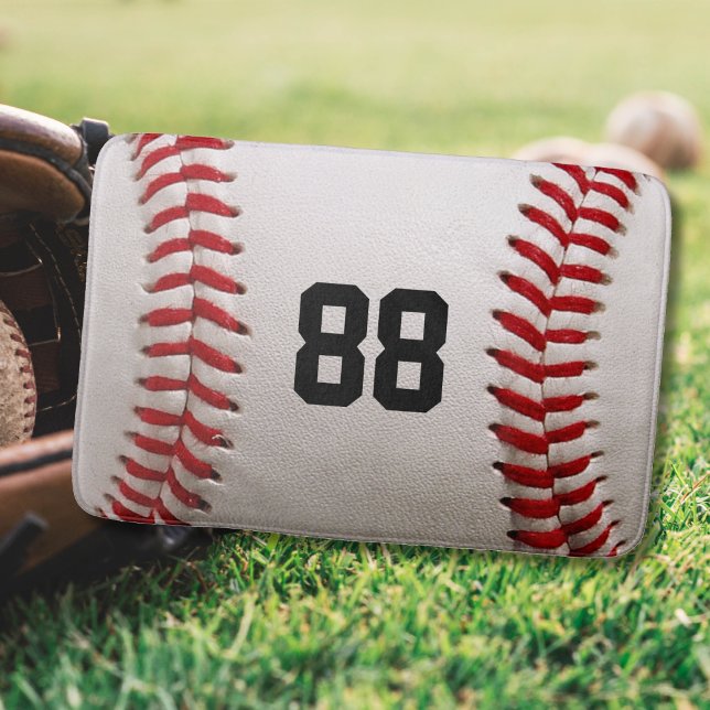 Baseball med Anpassade nummer Badrumsmatta (Skapare uppladdad)