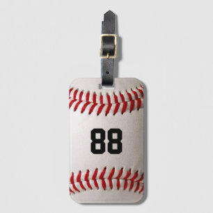 Baseball med Anpassade nummer Bagagebricka