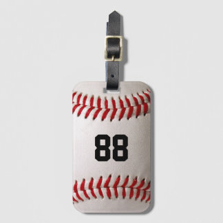 Baseball med Anpassade nummer Bagagebricka