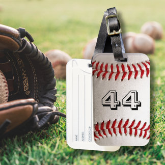 Baseball med Anpassade nummer Bagagebricka