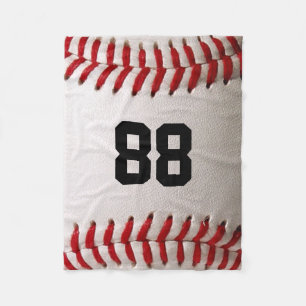 Baseball med Anpassade nummer Fleecefilt