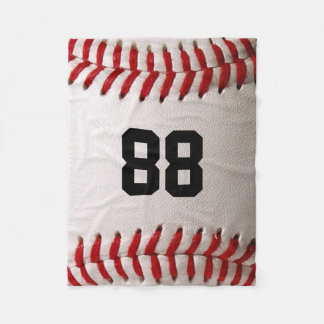 Baseball med Anpassade nummer Fleecefilt