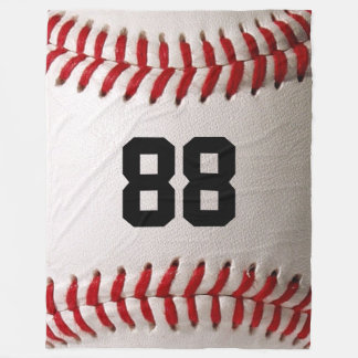 Baseball med Anpassade nummer Fleecefilt