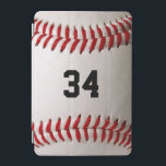 Baseball med Anpassade nummer iPad Mini Skydd<br><div class="desc">Ett makrofoto av en helt ny Baseball med rött stygn. Perfektens gåva till baseball- eller softball-sportfantasten.</div>