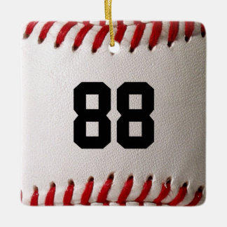 Baseball med Anpassade nummer Julgransprydnad Keramik