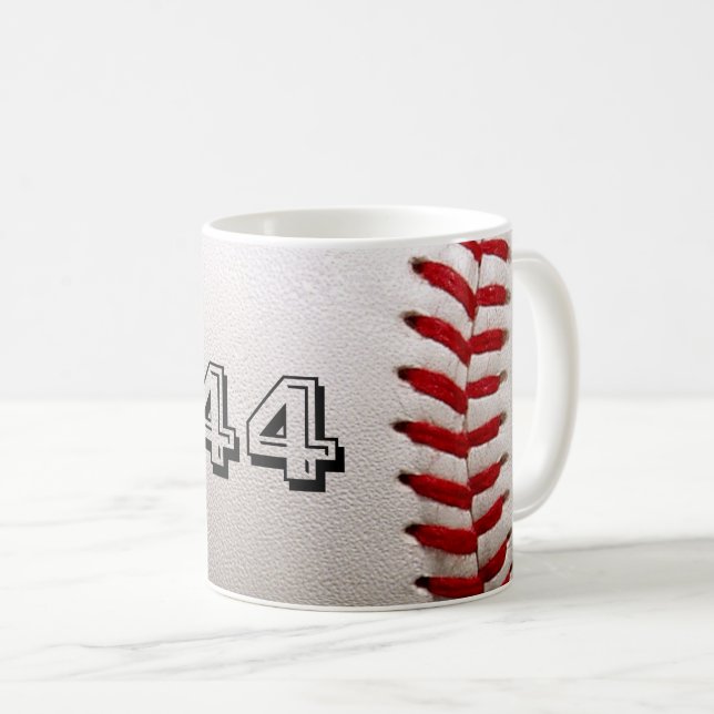 Baseball med Anpassade nummer Kaffemugg (Framsida höger)
