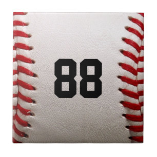Baseball med Anpassade nummer Kakelplatta