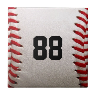 Baseball med Anpassade nummer Kakelplatta