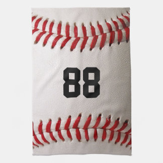 Baseball med Anpassade nummer Kökshandduk