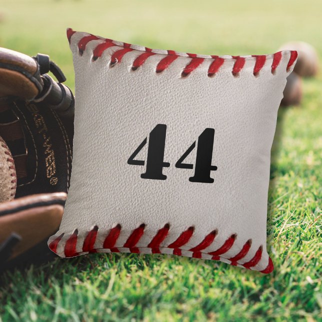 Baseball med Anpassade nummer Kudde (Skapare uppladdad)