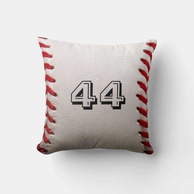 Baseball med Anpassade nummer Kudde (Framsida)