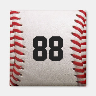 Baseball med Anpassade nummer Magnet