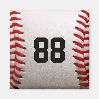 Baseball med Anpassade nummer Magnet