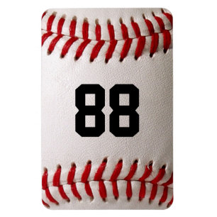 Baseball med Anpassade nummer Magnet