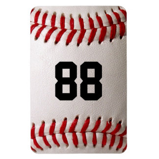 Baseball med Anpassade nummer Magnet