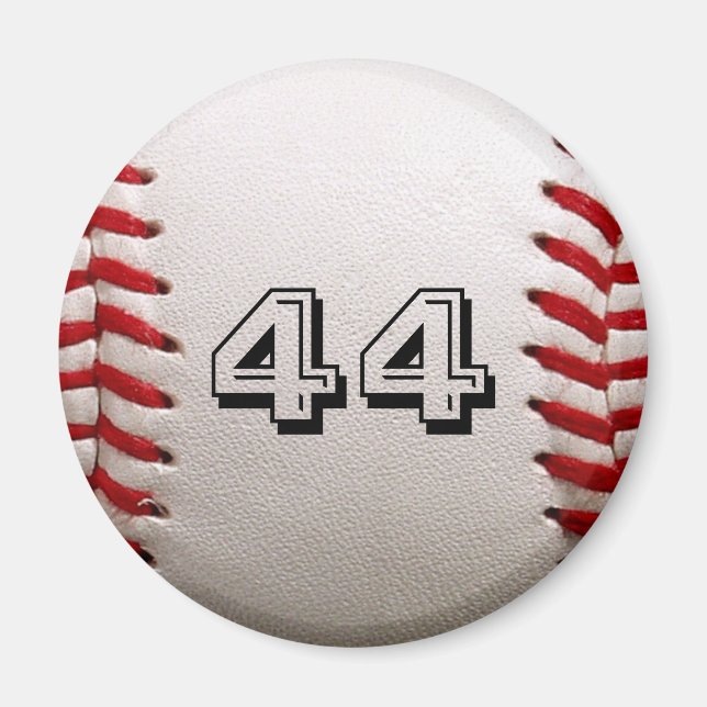 Baseball med Anpassade nummer Magnet (Framsidan)