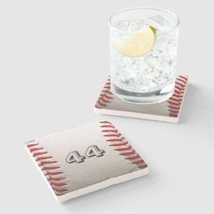 Baseball med Anpassade nummer Stenunderlägg