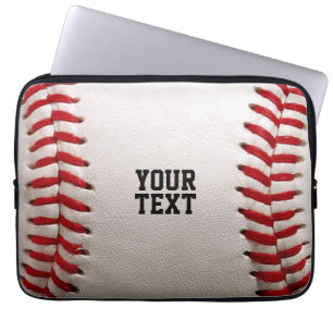 Baseball med Anpassade text Laptop Fodral