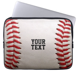 Baseball med Anpassade text Laptop Fodral
