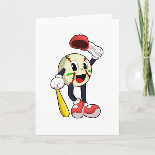 Baseball med Baseball fladdermus Kort