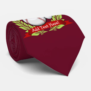 Baseball med en julstilSanta hatt Slips