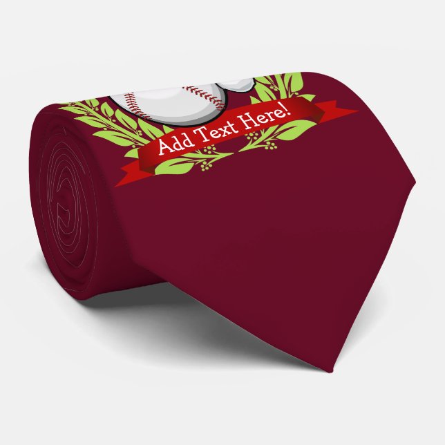 Baseball med en julstilSanta hatt Slips (Rullad)