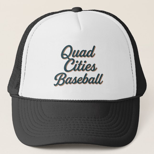 Baseball med fyra städer - Vintage-skriptportar Keps (Framsida)