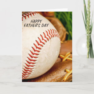 Baseball med kärleken Lycklig Fars dag Kort