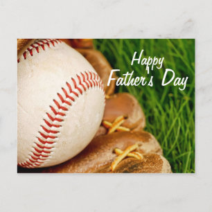 Baseball med kärleken Lycklig Fars dag Vykort