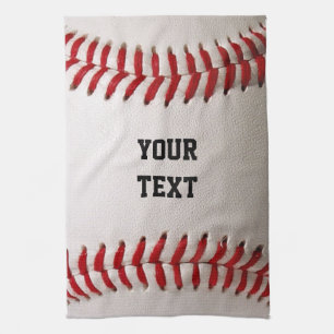 Baseball med Personlig Namn Kökshandduk