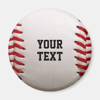 Baseball med Personlig Namn Magnet