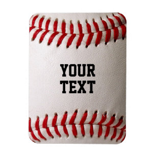 Baseball med Personlig Namn Magnet