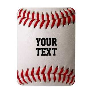 Baseball med Personlig Namn Magnet