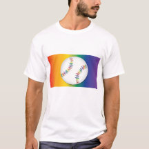 Baseball med Rainbow Pride HGBTQ
