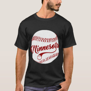 Baseball Minnesota Team Kärlek Baseball T Shirt