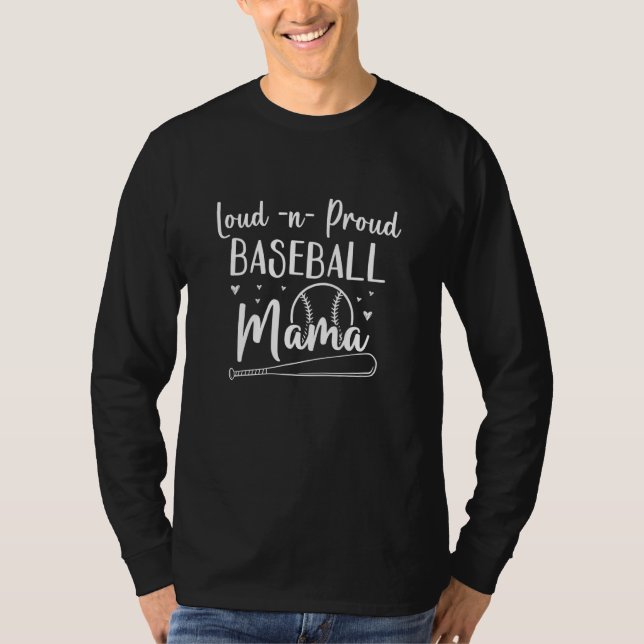 Baseball Mom Baseball Player Baseball Mother 6 T Shirt (Framsida)