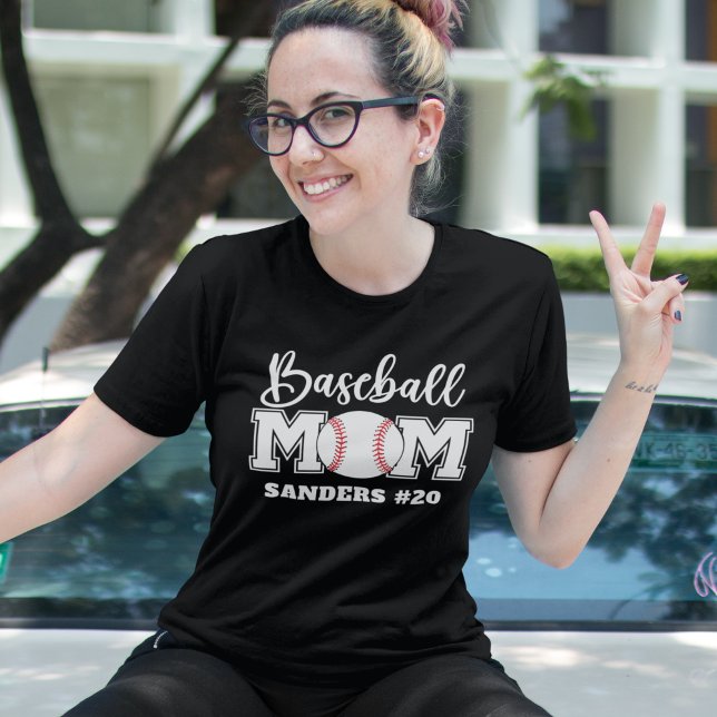 Baseball Mom Fun Gift for Mom T Shirt (Skapare uppladdad)