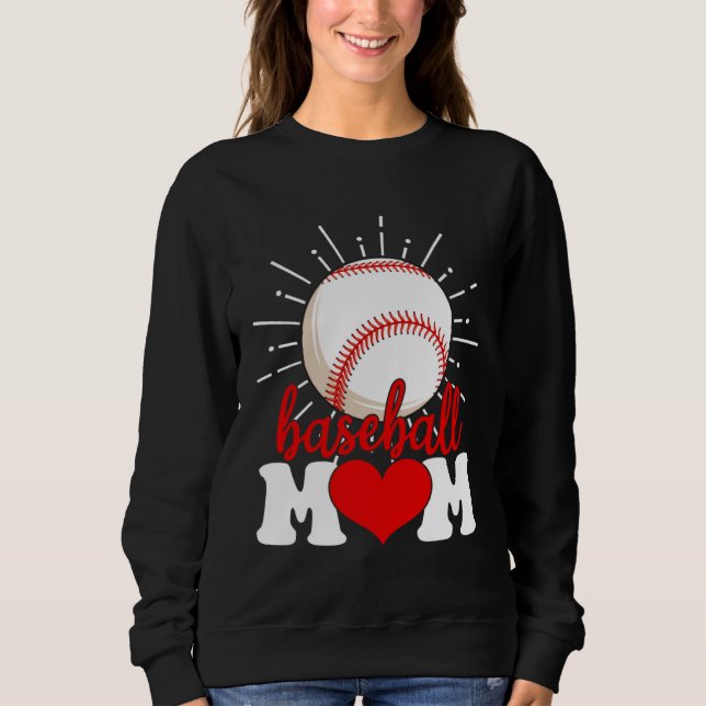 Baseball Mom Mama Mother s Day Sport T Shirt (Framsida)