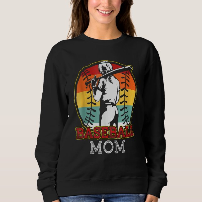 Baseball Mom Softball Mother Team Sports  For Wome T Shirt (Framsida)