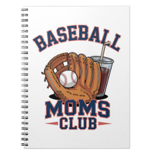 Baseball Moms Club Mors Dag Anteckningsbok