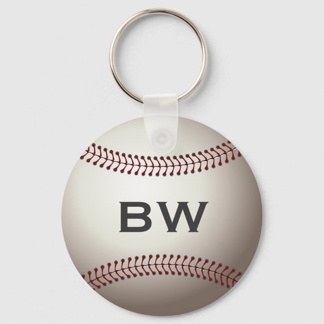 Baseball Monogram Nyckelring (Framsida)