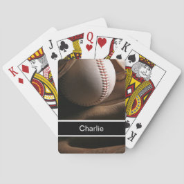 Baseball Monogram-Personlig spelkort