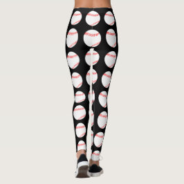 Baseball Mönster Kvinnors lag Leggings