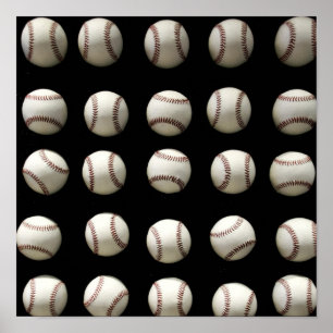 Baseball Mönster Poster