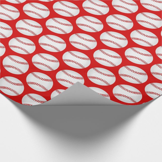 Baseball Mönster Presentpapper (Hörn)