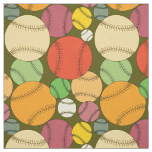 Baseball Mönster Tyg